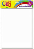 PACK OF 24 CRE8 A4 WHITE CARD