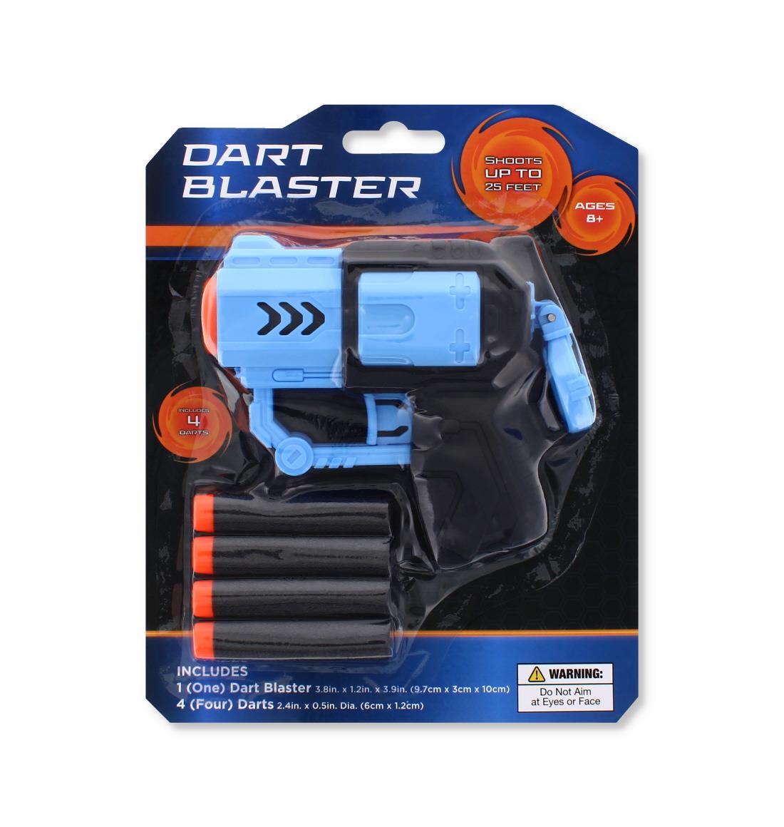 DART BLASTER W/ 4 DARTS SHOOTS UPTO 25 FEET