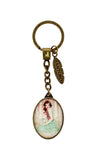 SANTORO OVAL METAL & GLASS PRINCESS & FOX
