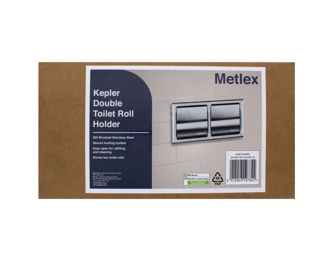 CROYDEX DOUBLE TOILET ROLL HOLDER