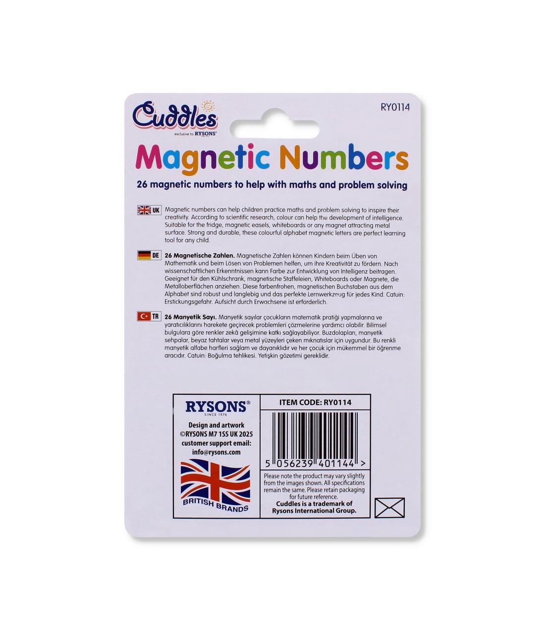 26PC NUMBERS/LETTER MAGNETIC