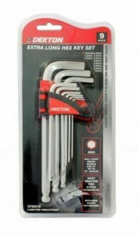 9 PIECE HEAT TREATED HEX KEY SET W/ KEY HOLDER