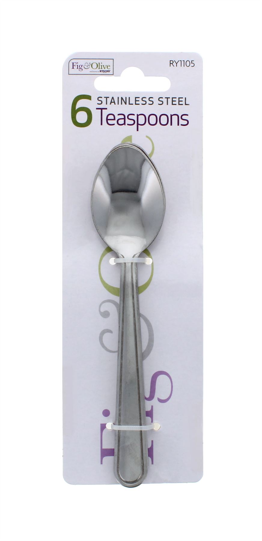 6PC STAINLESS STEEL TEA SPOONS