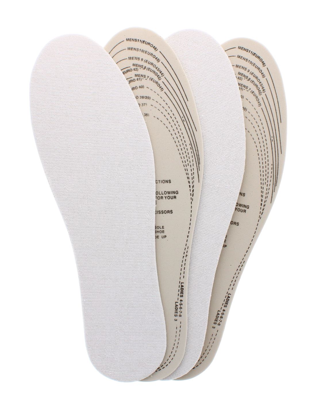 2 PAIRS EXTRA COMFORT INSOLES