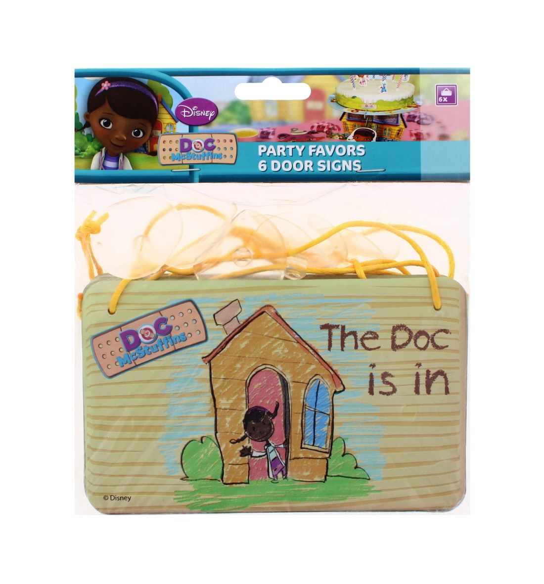 6PK DOC  PARTY FAVORS DOOR SIGNS