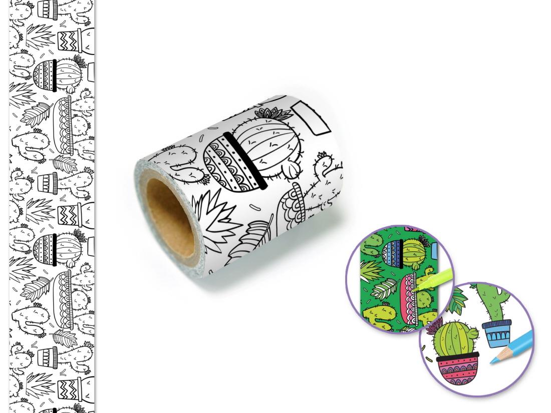 ART THERAPY WASHI TAPE CACTUS