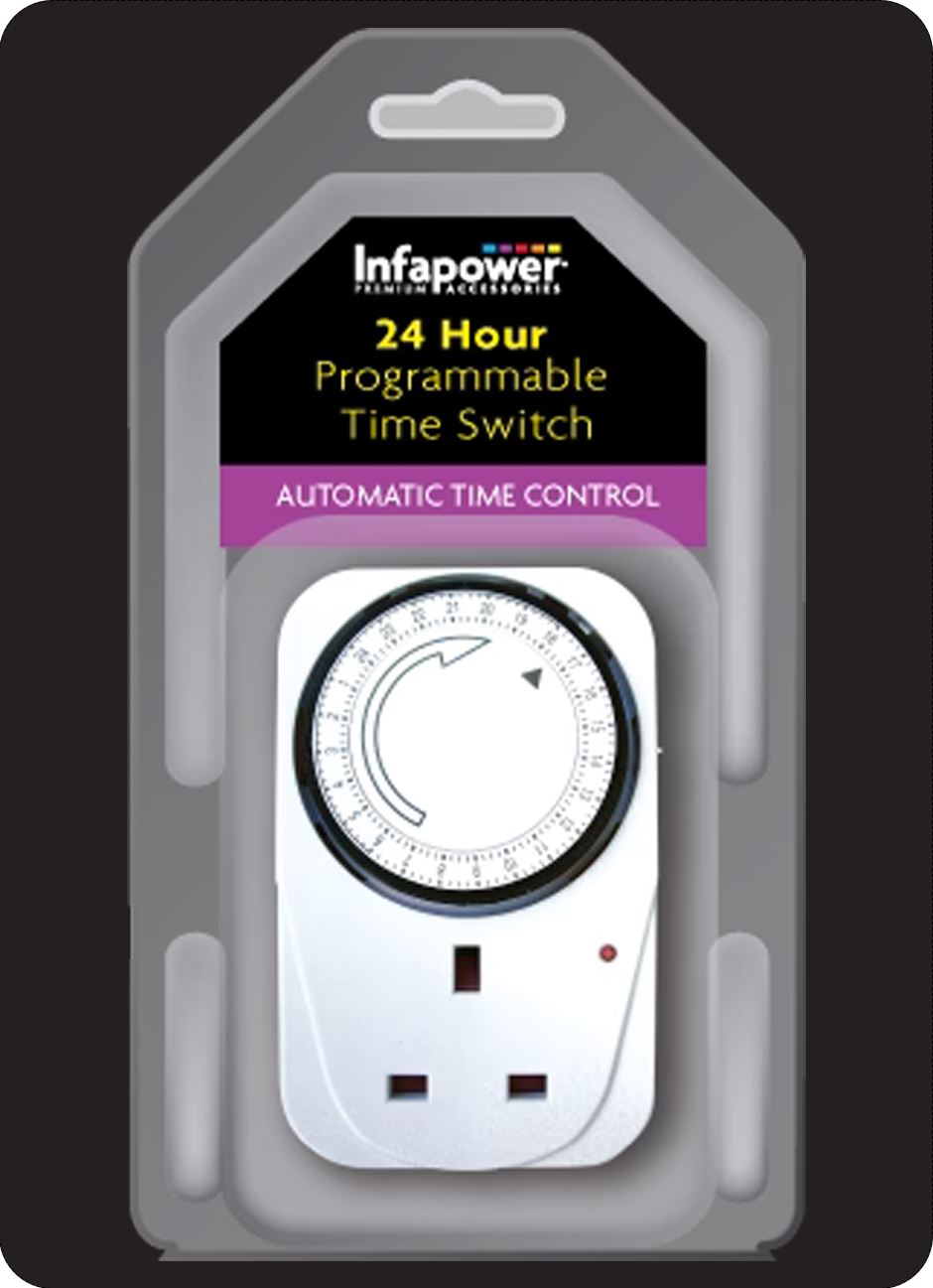 Infapower 24 Hour Programmable Time Switch