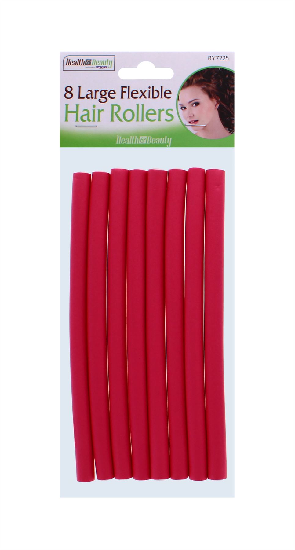 8PK TWISTEE HAIR ROLLER 17.5X1CM