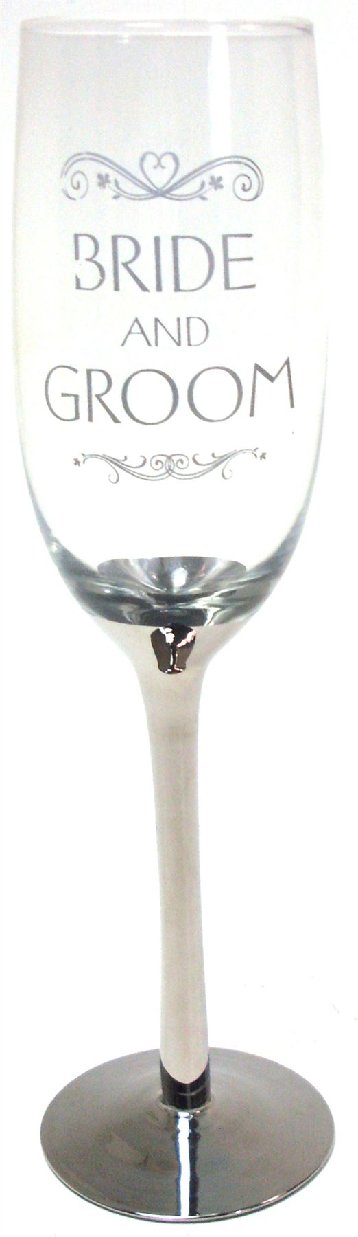 BRIDE & GROOM GLASS