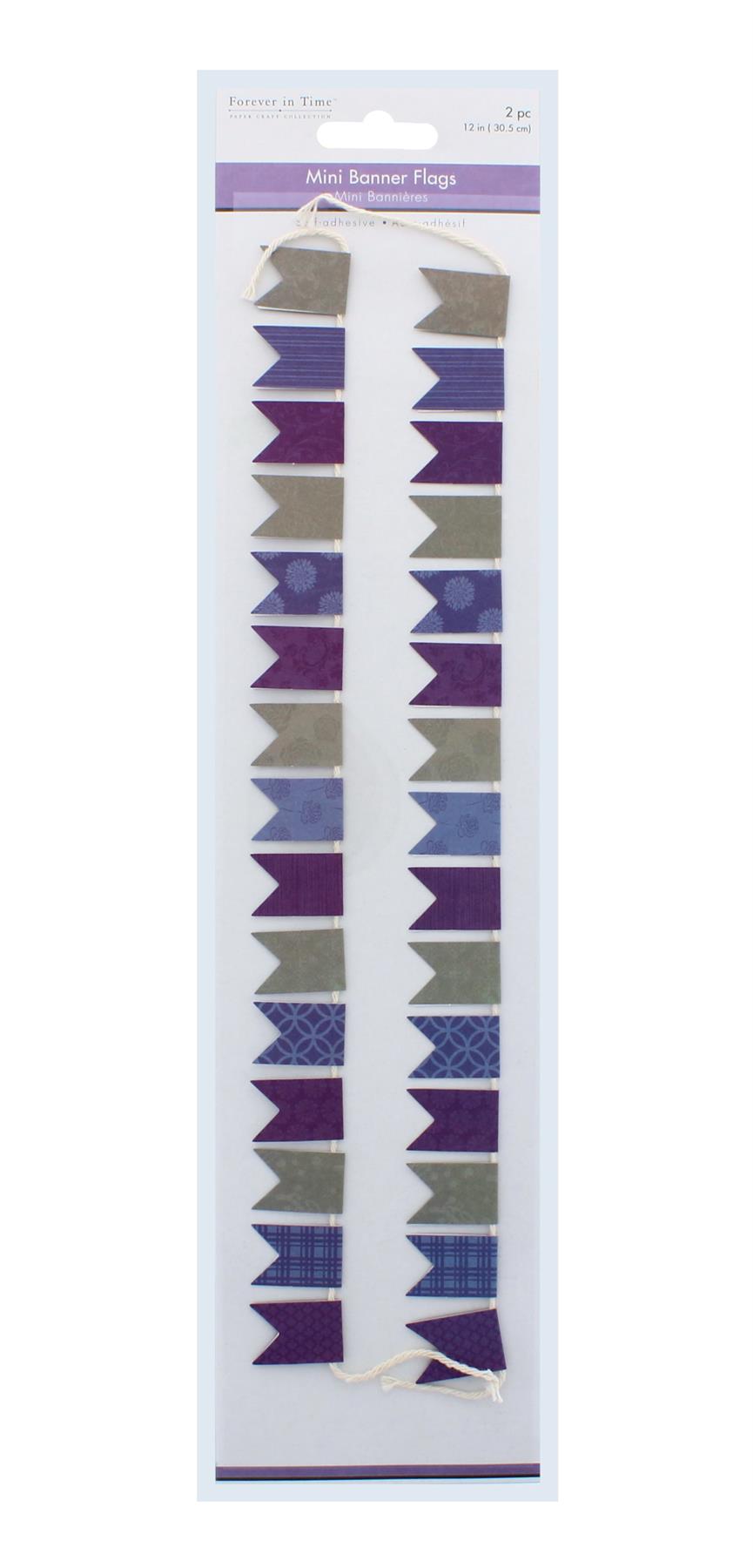2PK MINI PENNANT FLAGS ELEGANCE