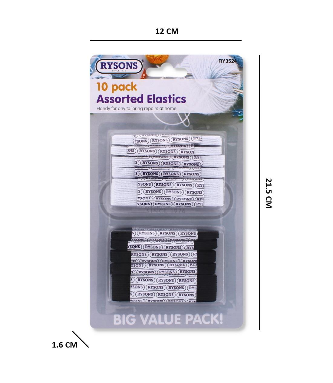 10PC ASSORTED ELASTICS