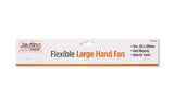 FLEXIBLE LARGE HAND FAN WHITE & BLACK