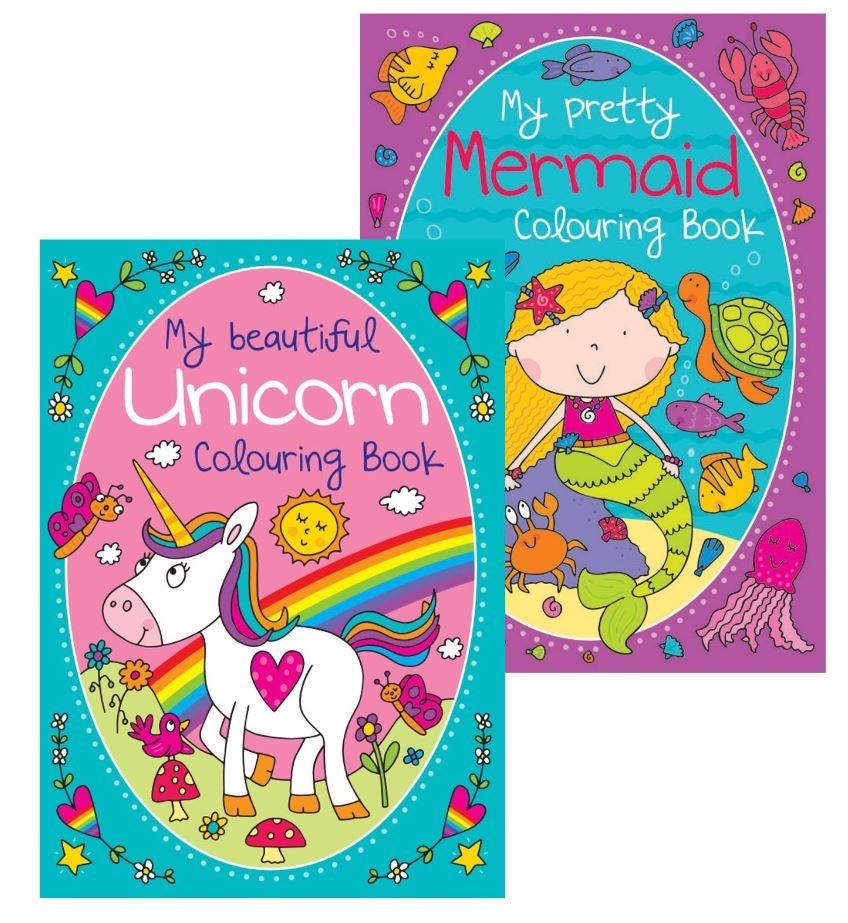 ASSORTED UNICORN COLOURING BOOK  27 X 19.5CM