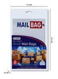 8PK SMALL MAIL BAGS 16X23CM