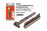 11PC OFF-SET RATCHET S/D SET