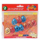 HAS PASSED 10 BALLOONS