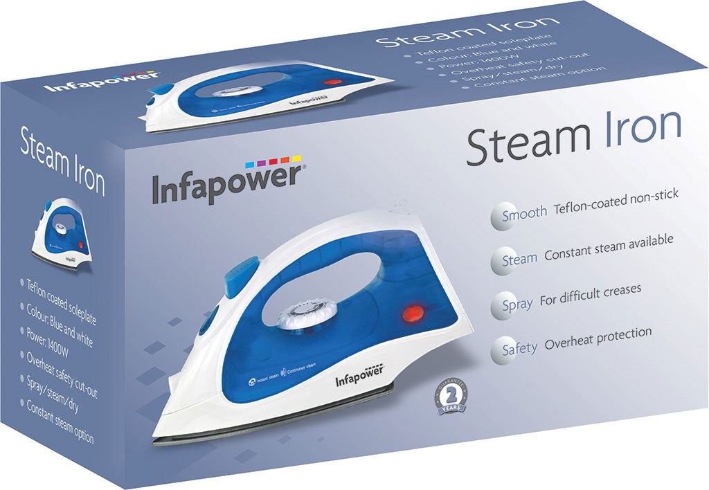 Infapower 1400W Dry/Steam Iron
