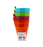 RYSONS 4PC TUMBLERS W/STRAW