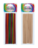 100PC ASSORTED WOOD DOWELS
