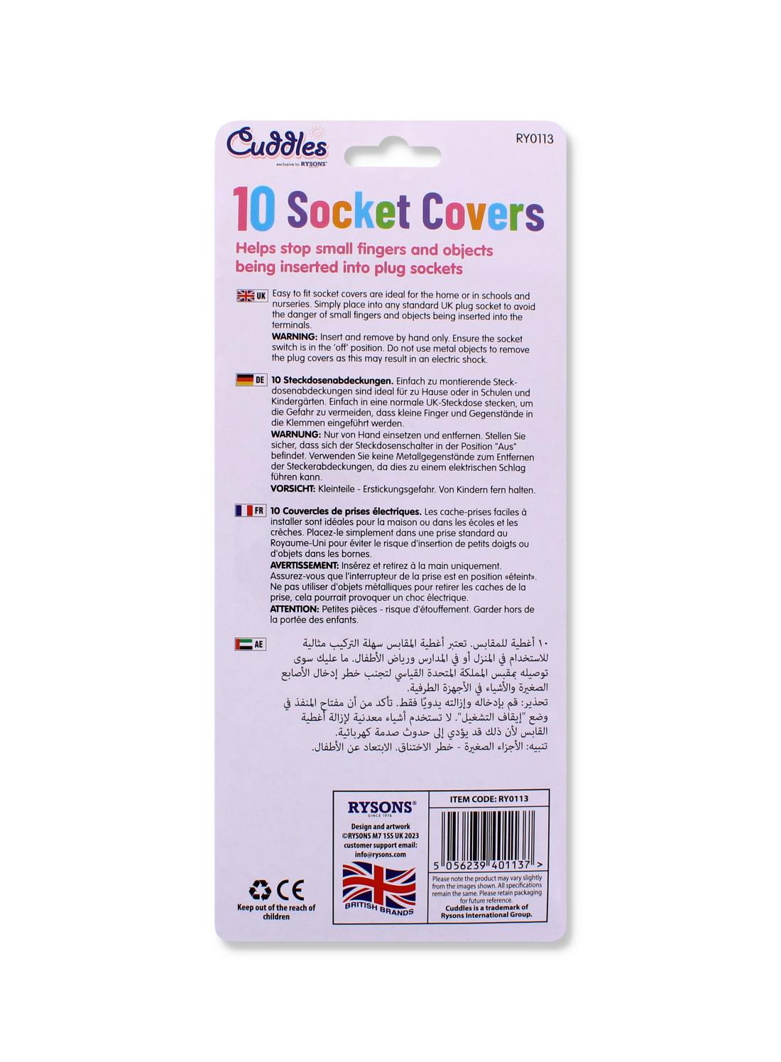 10PC SOCKET COVERS