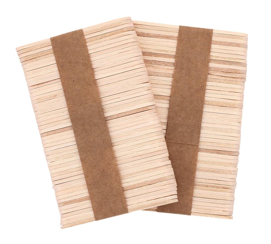 100 PK SML POPSICLE WOODEN CRAFT STICKS