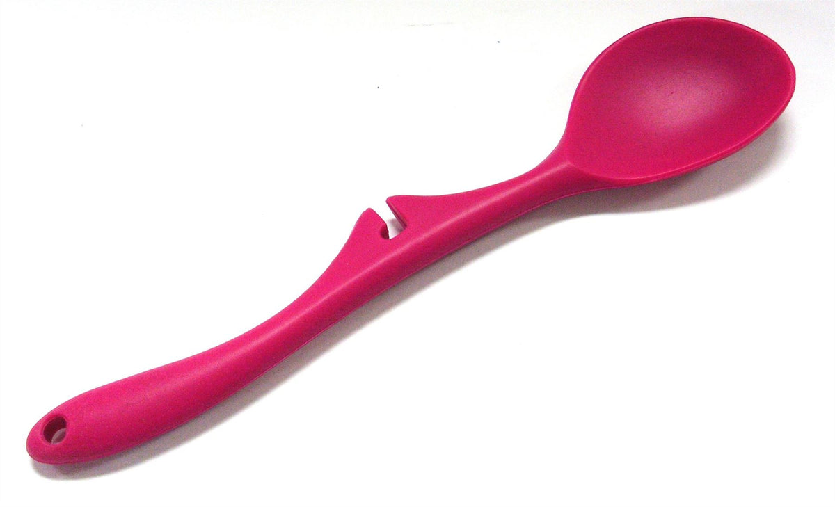 SILICONE COOKING SPOON PINK
