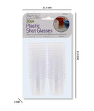 30PK PLASTIC SHOT GLASSES