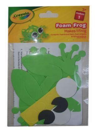 ASSORTED CRAYOLA FOAM FROG KIT