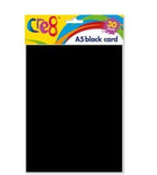 30PK CRE8 A5 CARD SHEETS BLACK