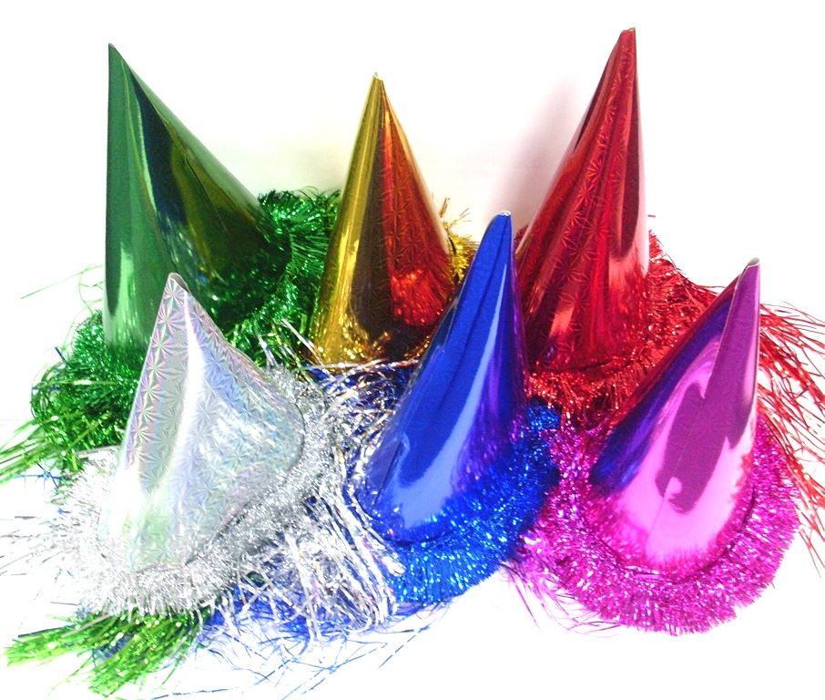 ASSORTED TINSEL DOME HAT