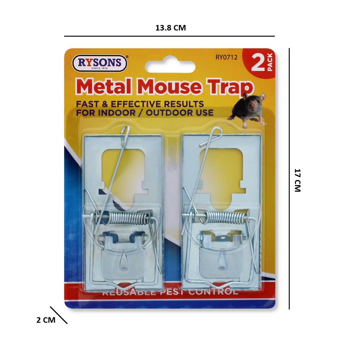 2 PK METAL MOUSE TRAP SMALL