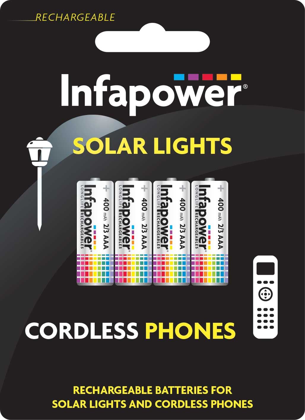 Infapower 2/3 AAA 400 MAH 1-2V