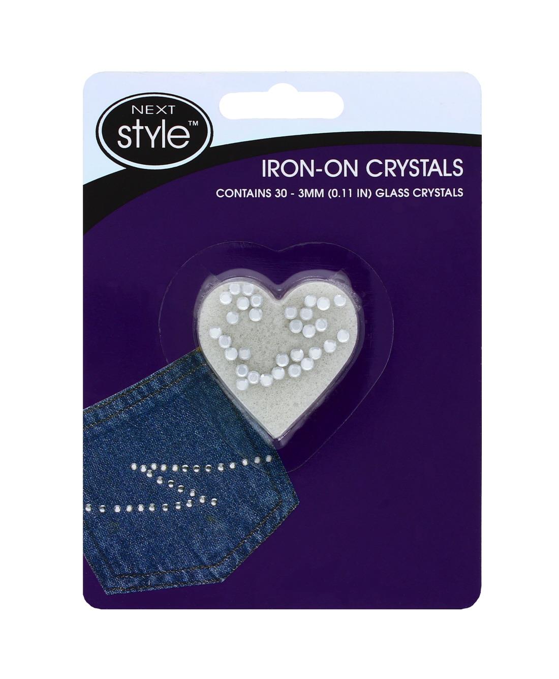 30 IRON ON CRYSTAL GEMS