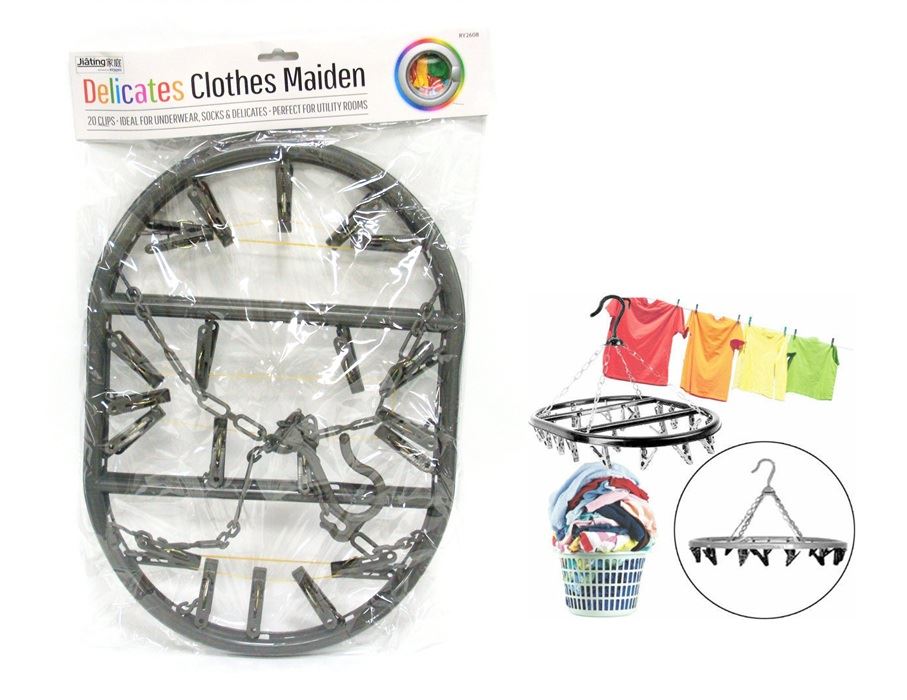 20 PEG CLOTHES HANGER