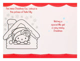 HELLO KITTY GRANDDAUGHTER XMAS CARD