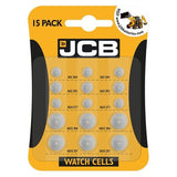 JCB MIXED WATCH CELL BATTERIES 15 PACK