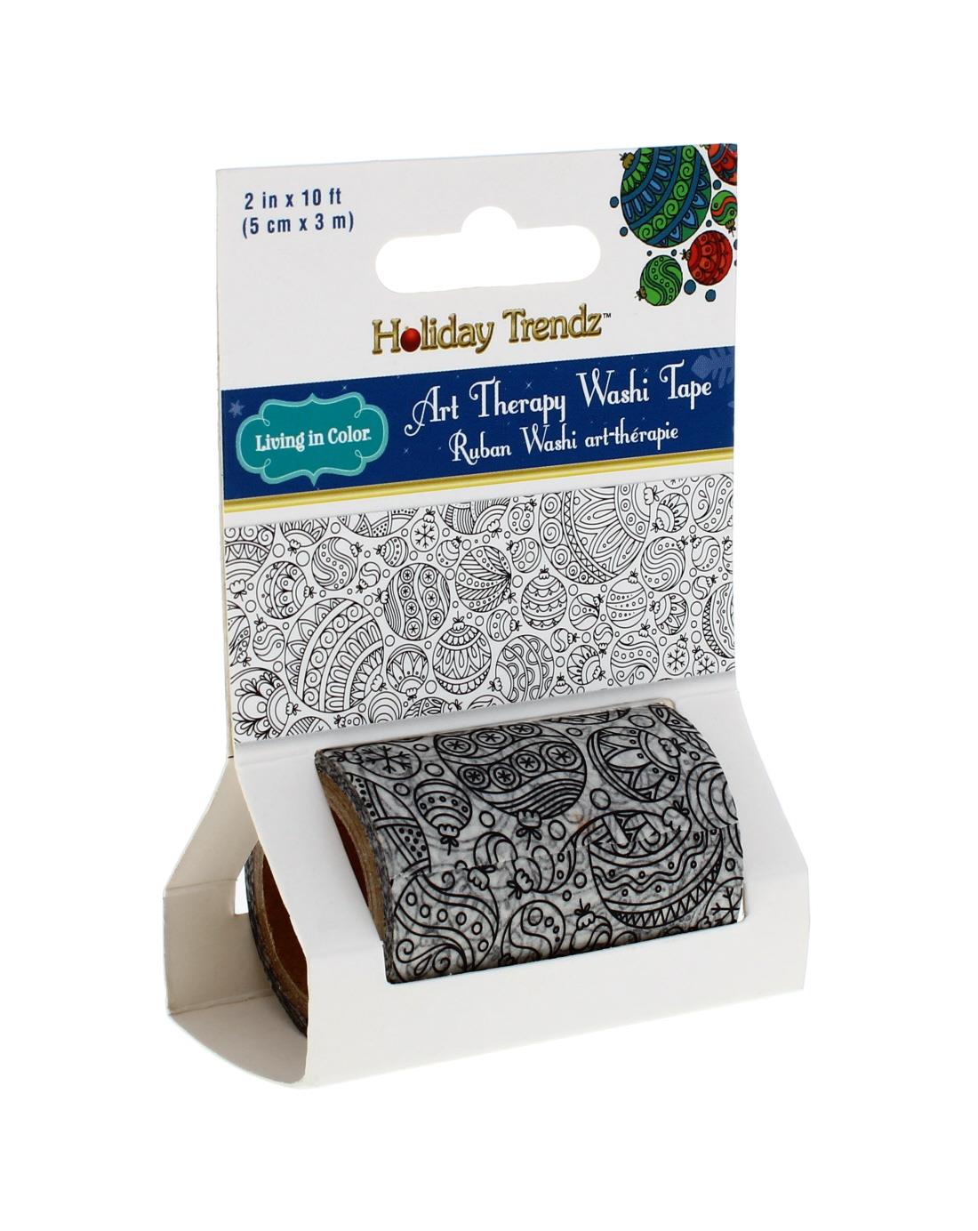 ART THERAPY WASHI TAPE ORNAMENTS