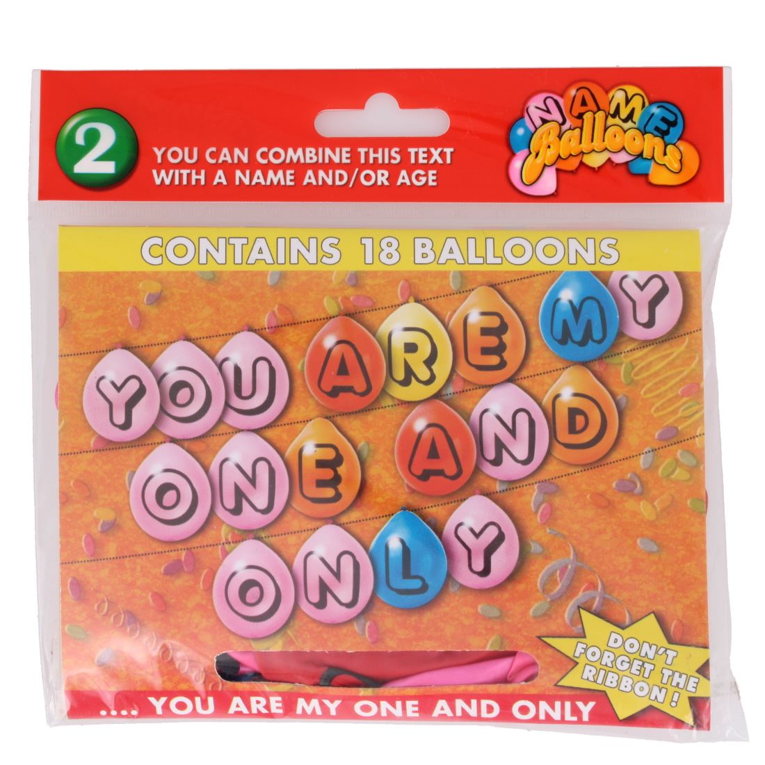 YOU ARE MY ONE AND ONLY 18 BALLOONS (5)