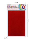 5PC LARGE GLITTER FOAM BACKED SHEETS 30*20CM