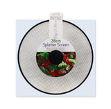 28CM SPLATTER SCREEN W/PLASTIC HANDLE