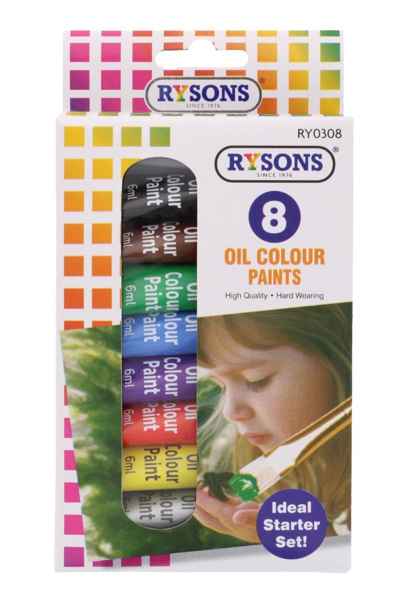 8 PCS OIL COLOUR PAINTS