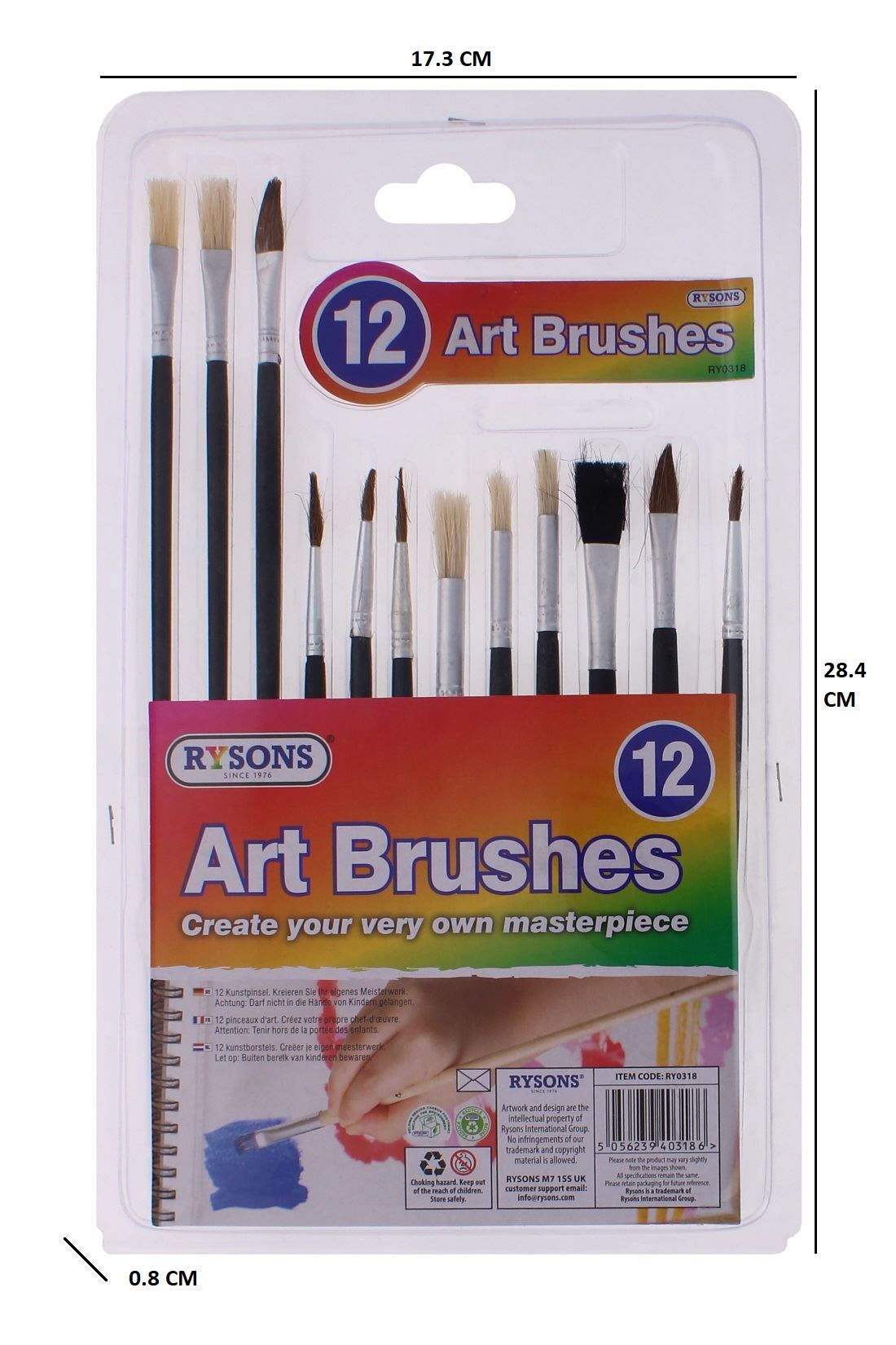 12 PCS ART BRUSHES