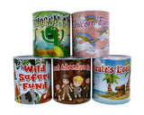 ASSORTED XL-MONEY TINS - CHILDREN