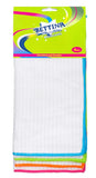 4PK-BETTINA MICROFIBRE DISH CLOTH - WHITE