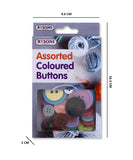 ASSORTED COLOURED BUTTONS