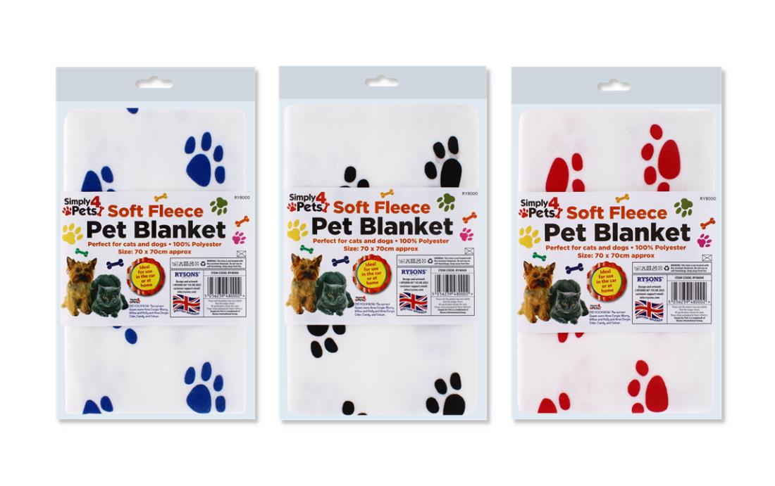 SOFT FLEECE PET BLANKET 70X70 CM