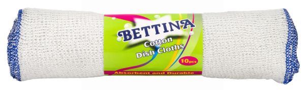 10PK BETTINA COTTON DISH CLOTHS