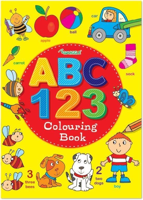 ABC/123 COLOURING BOOK 29.5 X 21CM