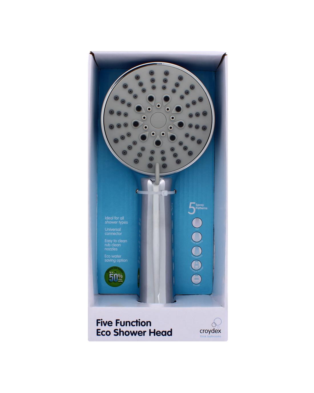 CROYDEX 5 FUNCTION ECO SHOWER HEAD