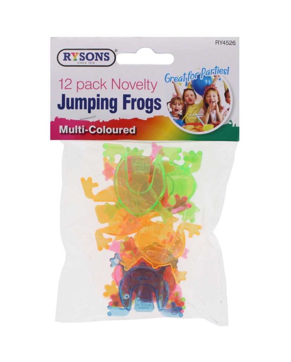 RYSONS 12PK ASSORTED NOVELTY JUMPING FROGS